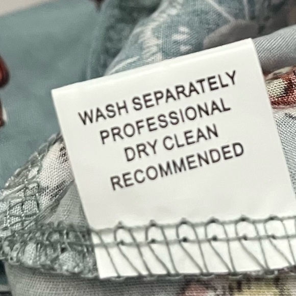 Jaase • NWT Light Teal Blue Floral Print Women's Top Tunic - Picture 5 of 9